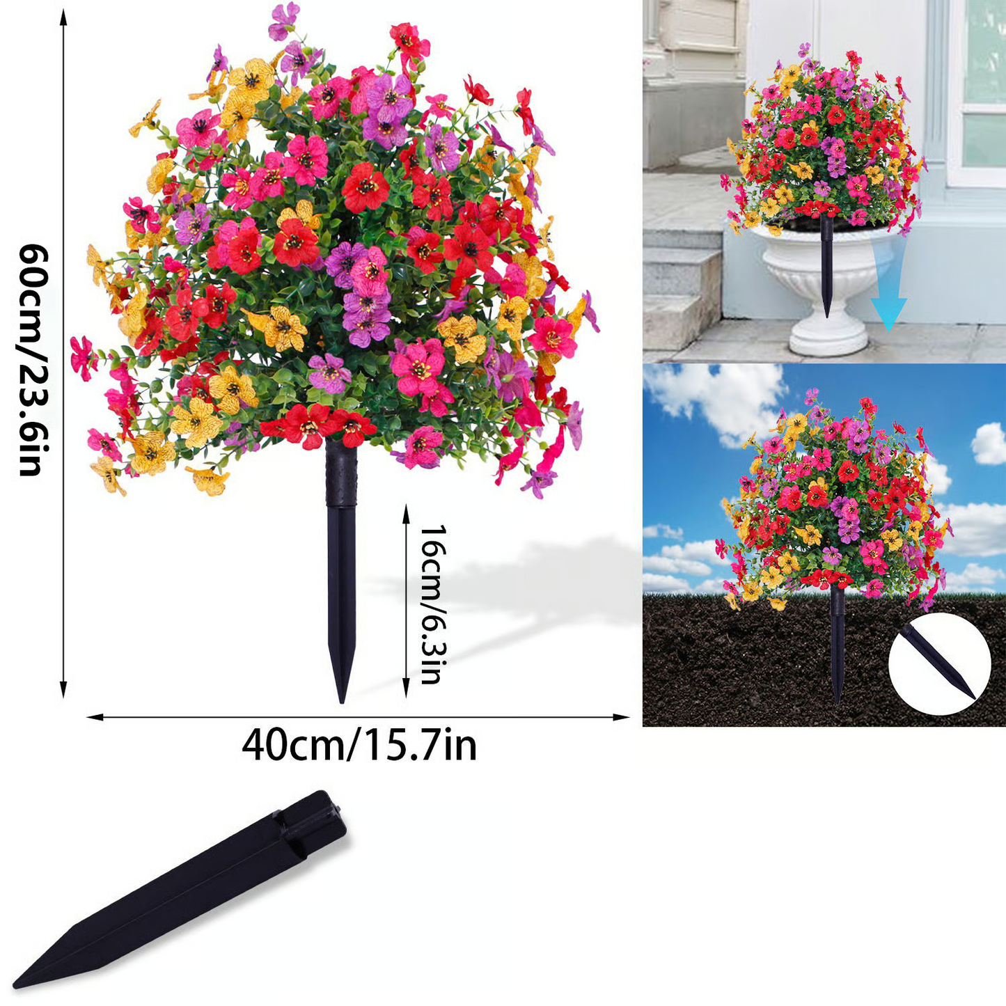 🔥Outdoor/Indoor UV Resistant & Waterproof Artificial Flower Decor