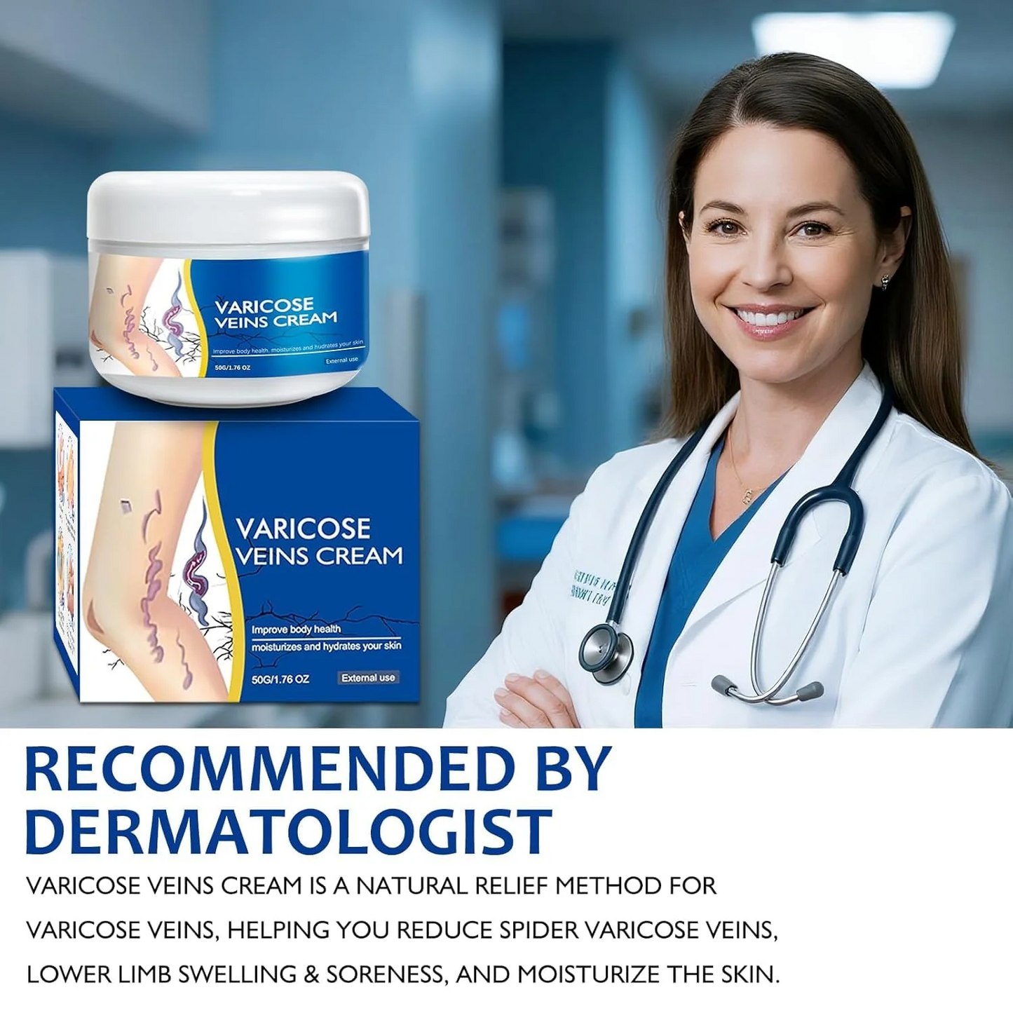 🎉Buy One Get One Free🎁 -Alcuras® Fast‑Absorbing Varicose Veins Care Cream For Smooth, Light, Confident Legs🦵