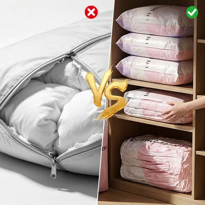 Thickened Stereoscopic No-Pump Vacuum Compression Bag