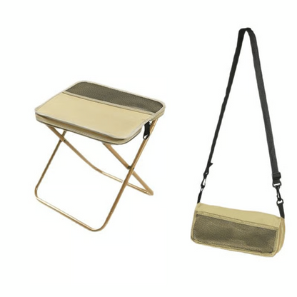 Take a Seat—Anywhere, Anytime!  Stay Comfortable on  the Go with the  Foldable Backpack Stool