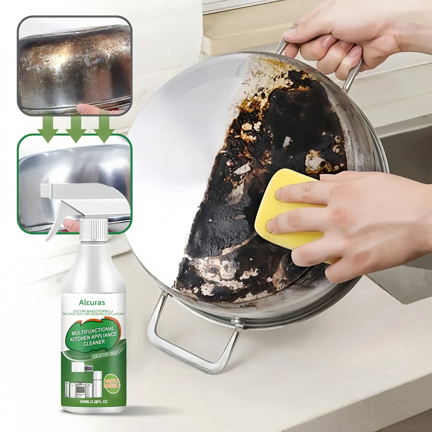Multi-Purpose Enzyme Foam Cleaner 100ml - Effortlessly Removes Grease in Seconds