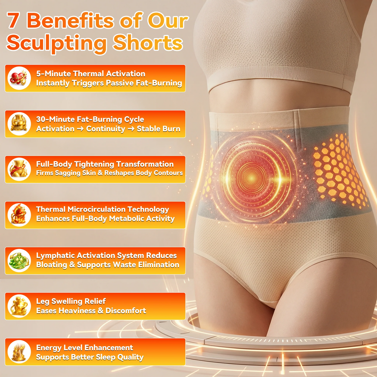 ⏰【Buy 1 Get 1 Free】Sfrcord® Official Brand Store |2026 4-In-1 Micro-Particle Sculpting & Fat-Burn Short