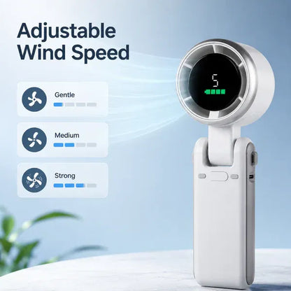 Hand folding high-speed turbine fan