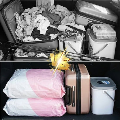 Thickened Stereoscopic No-Pump Vacuum Compression Bag
