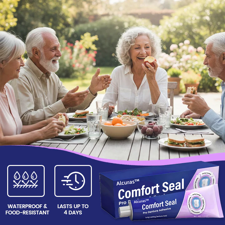 Alcuras® Comfort Seal Pro Denture Adhesive🦷💜(96- Hour Lock Hold, Comfortable & Zinc-Free Denture Fit) 🔥