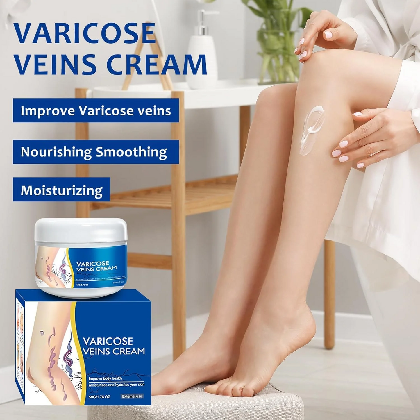 🎉Buy One Get One Free🎁 -Alcuras® Fast‑Absorbing Varicose Veins Care Cream For Smooth, Light, Confident Legs🦵