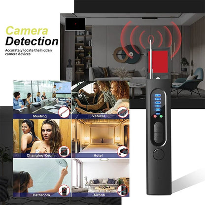 🥳2026 HOT SALE🥳💞50K+ SOLD!🚗🏨 50% OFF! Anti-Spy Detector – 5 detection modes, 6‑level sensitivity. Finds hidden cameras, listening devices & GPS trackers. Stay safe in hotels, cars, fitting rooms! 🌟💪