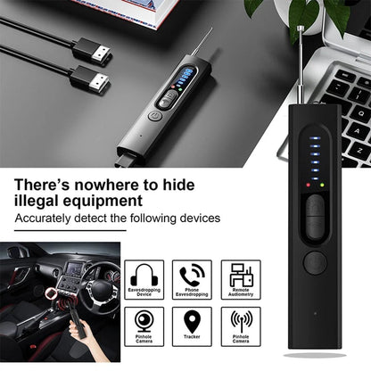 🥳2026 HOT SALE🥳💞50K+ SOLD!🚗🏨 50% OFF! Anti-Spy Detector – 5 detection modes, 6‑level sensitivity. Finds hidden cameras, listening devices & GPS trackers. Stay safe in hotels, cars, fitting rooms! 🌟💪